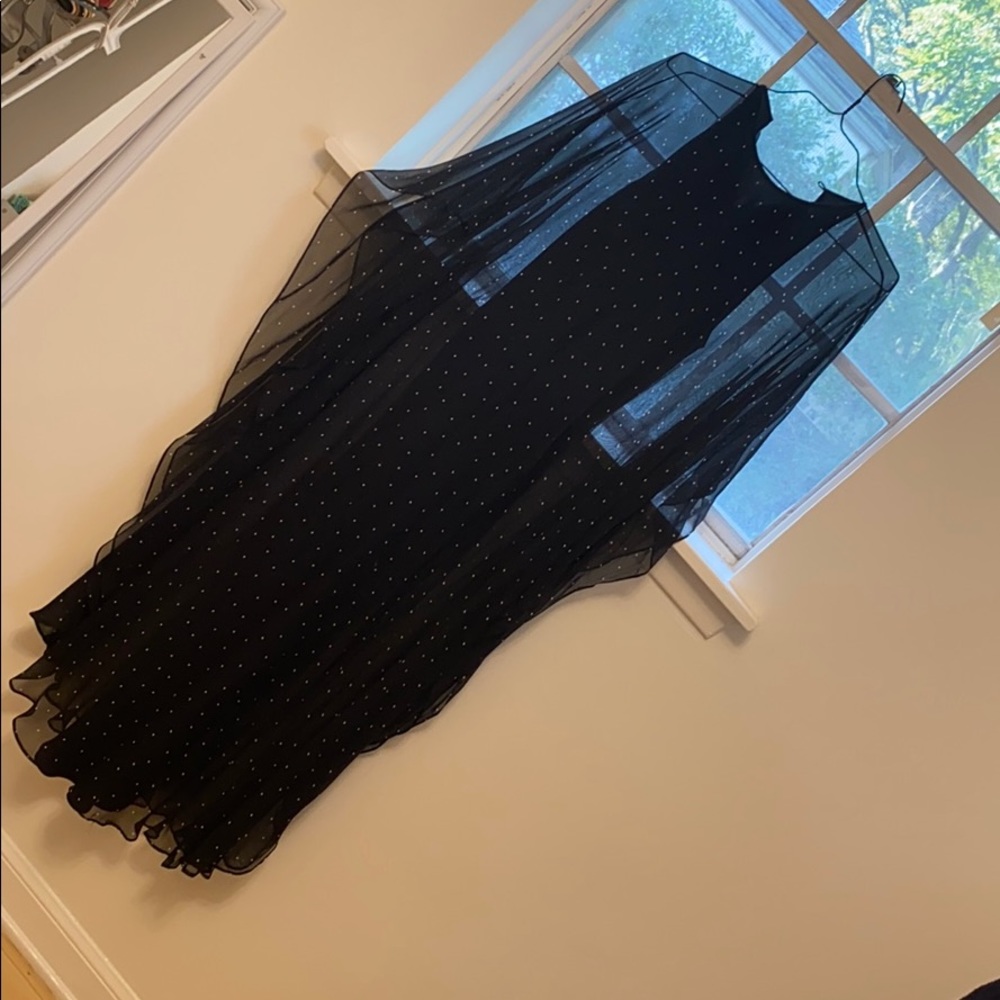 michelle mason flutter sleeve dress